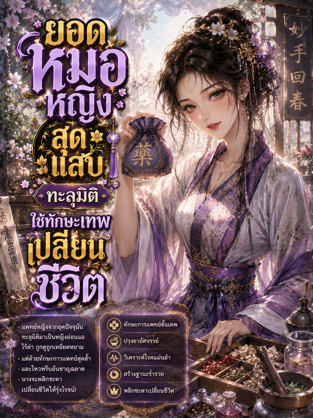 ยอดหมอหญิงสุดแสบทะลุมิติใช้ทักษะเทพเปลี่ยนชีวิต